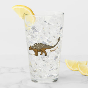 Ankylosaurus gepanzerte Dinosaurier-Abbildung Glas