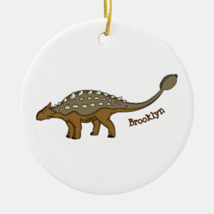 Ankylosaurus gepanzerte Dinosaurier-Abbildung Keramik Ornament