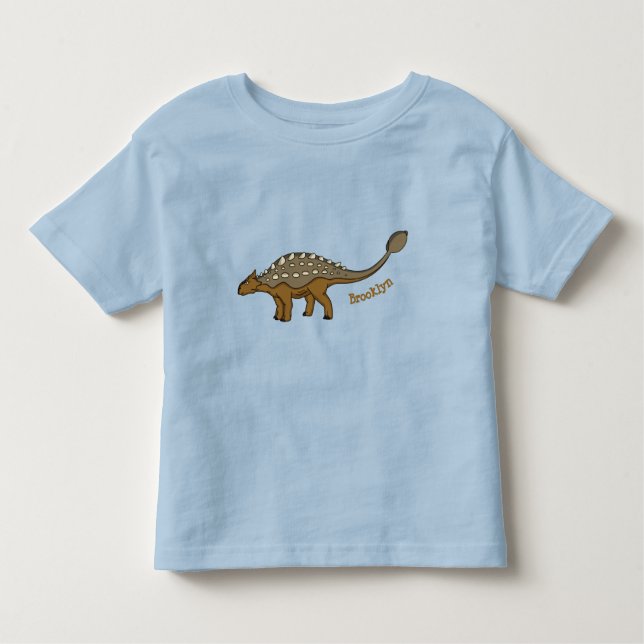 Ankylosaurus gepanzerte Dinosaurier-Abbildung Kleinkind T-shirt (Vorderseite)