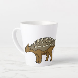 Ankylosaurus gepanzerte Dinosaurier-Abbildung Milchtasse