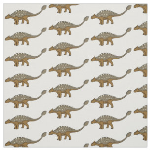 Ankylosaurus gepanzerte Dinosaurier-Abbildung Stoff