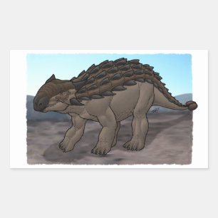 Ankylosaurus Rechteckiger Aufkleber