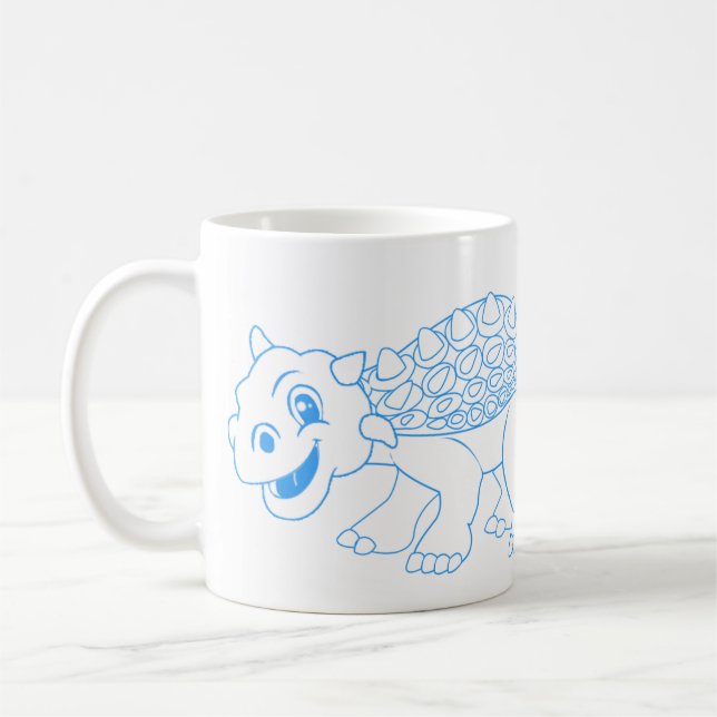 Ankylosaurus-Tasse Kaffeetasse (Links)