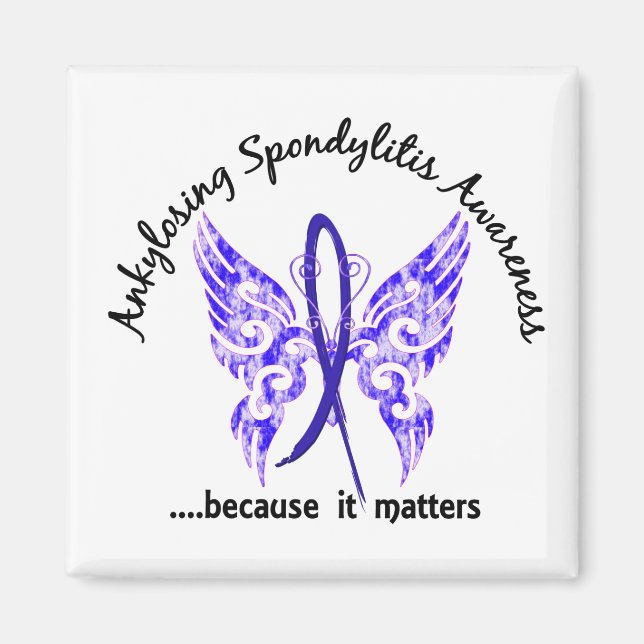 Ankylosierende Spondylitis Butterfly 6.1 Magnet (Vorne)
