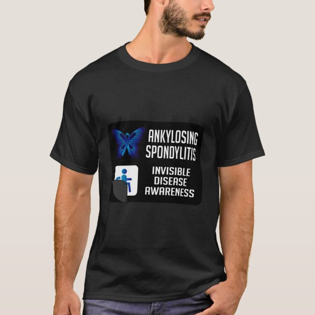 Ankylosierende Spondylitis Butterfly Arthritis War T-Shirt (Vorderseite)