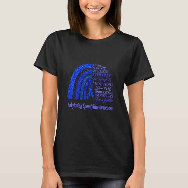 Ankylosierende Spondylitis Warrior T-Shirt (Vorderseite)