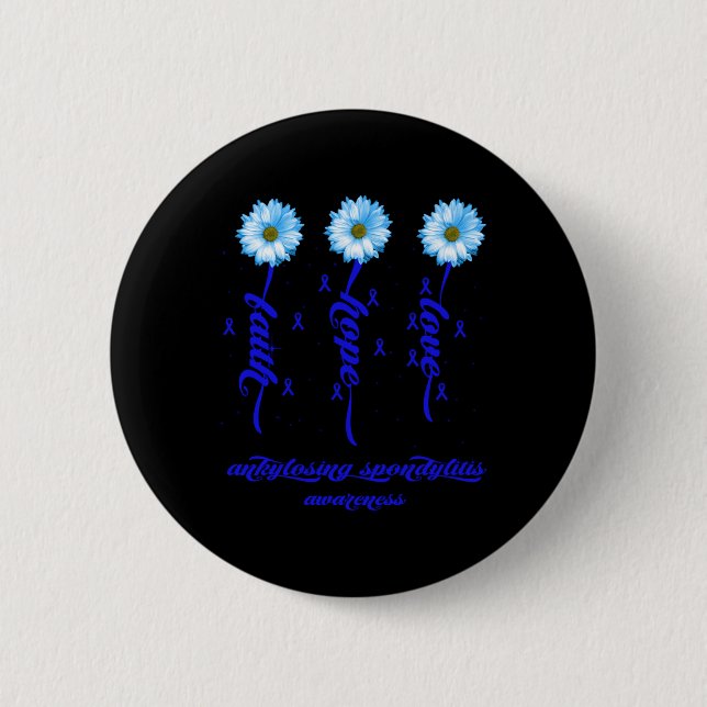 Ankylosierendes Spondylitis Bewusstsein Ankylosier Button (Vorderseite)