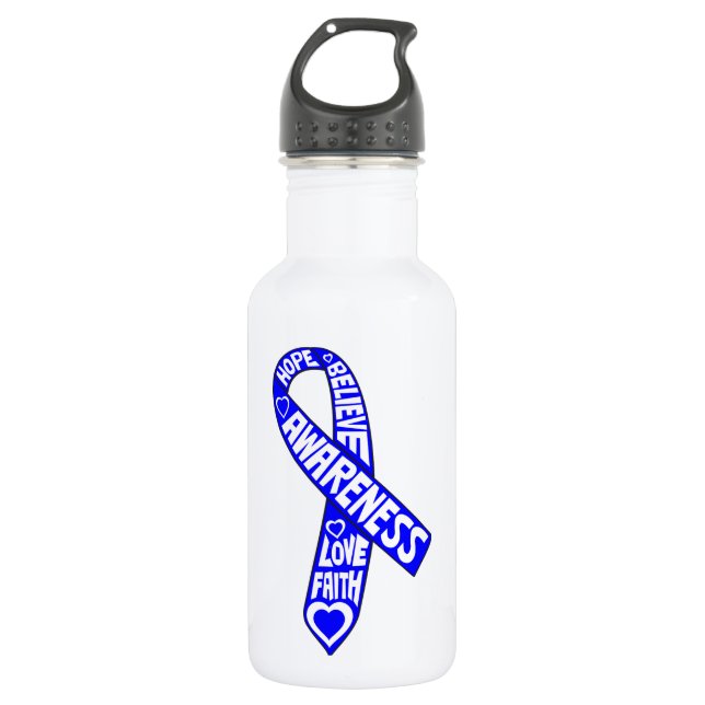 Ankylosing Spondylitis Slogan-Band Trinkflasche (Vorderseite)