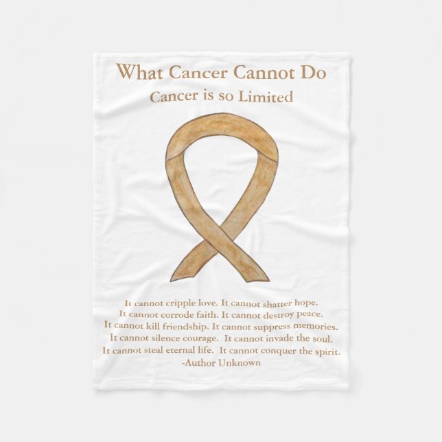 Anlage Krebsbewusstsein Ribbon Chemo Blankets Fleecedecke (Vorderseite)