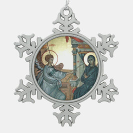 Anlage Schneeflocken Zinn-Ornament