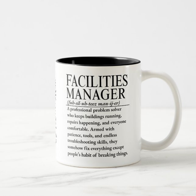Anlagenmanager Zweifarbige Tasse (Rechts)