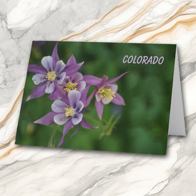 Anlass-Gruß Colorados blaues Columbine Karte (Von Creator hochgeladen)