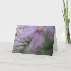 Anlass-grüßende Karte-Seidige Lavendel-Blumen Karte