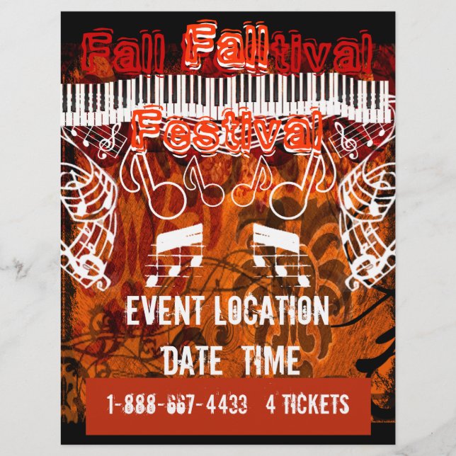 Anlass- oder Herbstfestival Halloween Event-Flyer Flyer (Vorne)