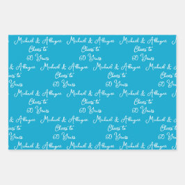 Anlässlich des 60-jährigen Jubiläums von Marine Bl Geschenkpapier Set