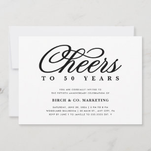 Anlässlich des Geschäftsjubiläums Einladung