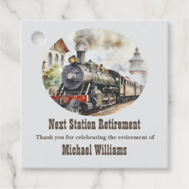 Anlaufbahnhof für Ruhestandsreisen Geschenkanhänger