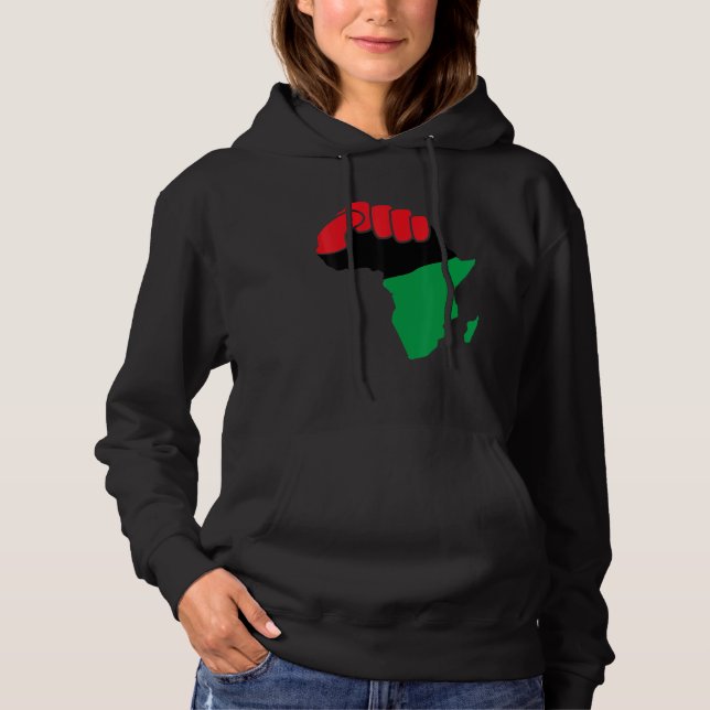 Anlaufgeschichte des Schwarzen Afrika Hoodie (Vorderseite)