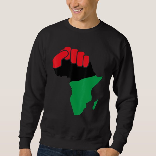 Anlaufgeschichte des Schwarzen Afrika Sweatshirt (Vorderseite)