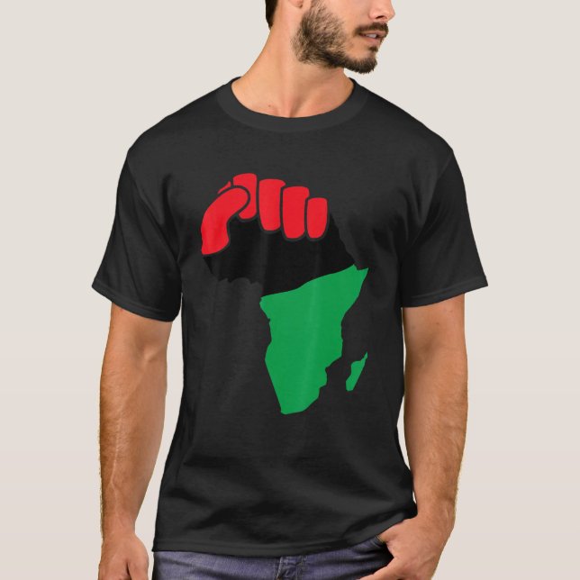 Anlaufgeschichte des Schwarzen Afrika T-Shirt (Vorderseite)