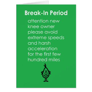 Anlaufzeitraum - ein lustiges Knie-Ersatz-Gedicht