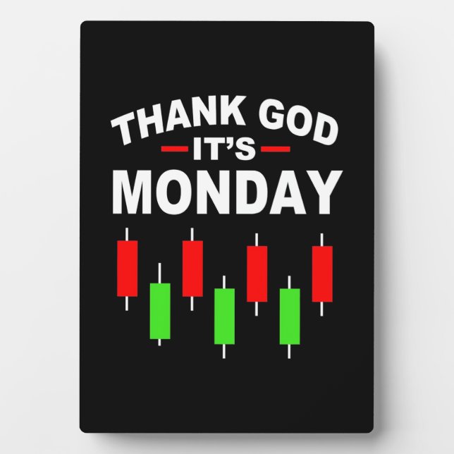 Anleger Gott sei Dank ist Montag Fotoplatte (Vorderseite)