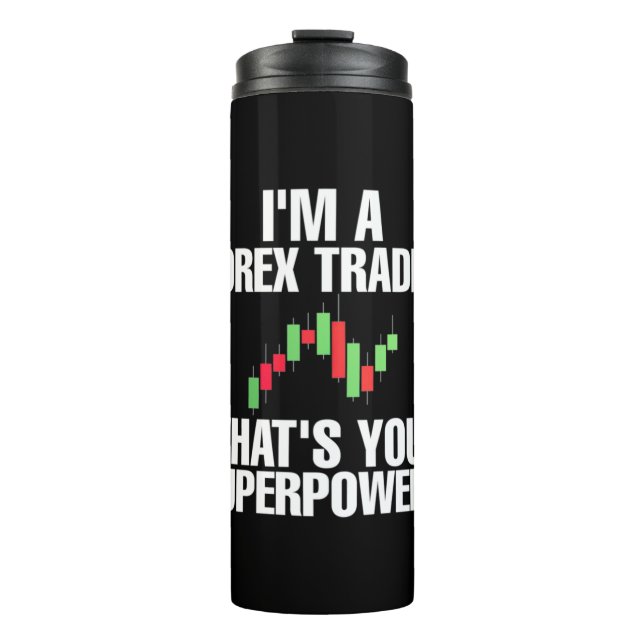 Anleger ich bin Devisenhändler Thermosbecher (Vorderseite)
