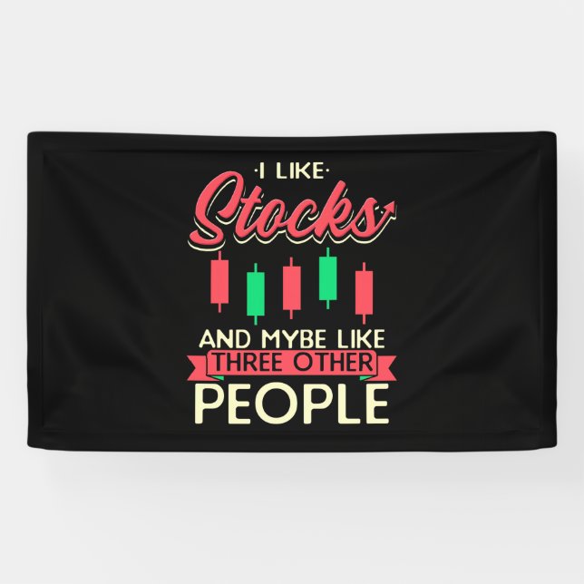 Anleger Ich mag Aktien Banner (Horizontal)