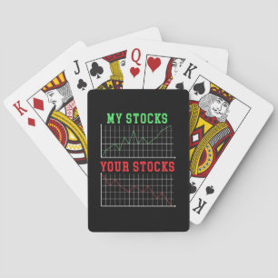 Anleger meine Aktien Spielkarten