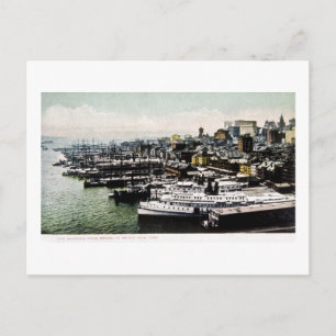 Anlegestellen von der Brooklyn Bridge, New York Ci Postkarte