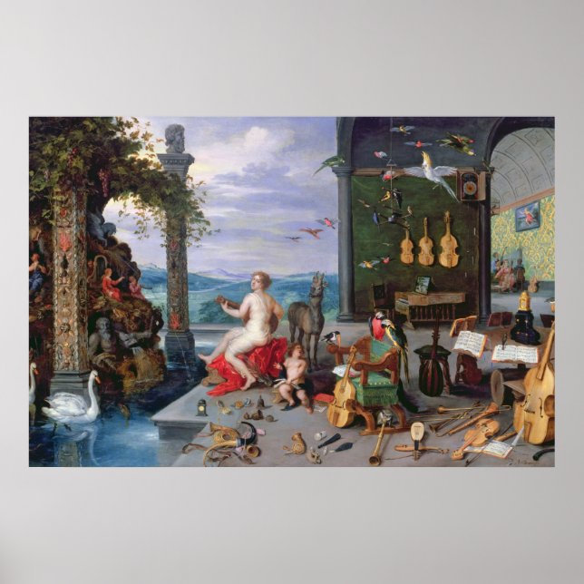 Anlegorie der Musik Poster (Vorne)