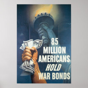 Anleihen im Zweiten Weltkrieg drucken Poster