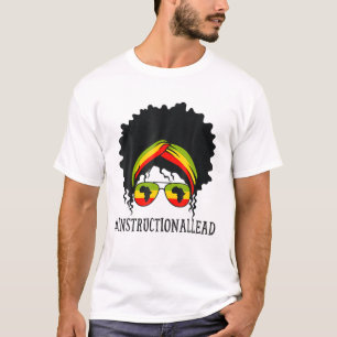 Anleitung afrikanische Frauen Messy Bun Black H T-Shirt