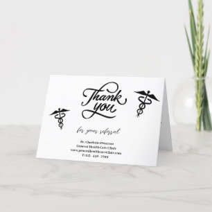 Anleitung eines einfachen Arztes Dankeskarte