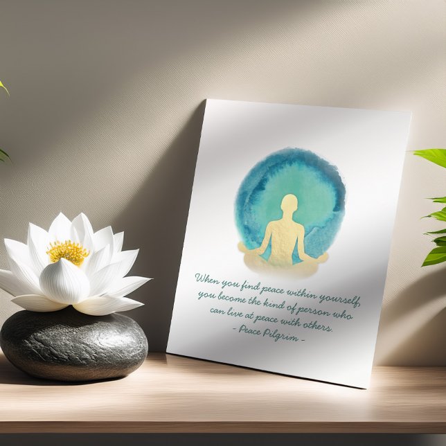 Anleitung für die Meditation mit aquamarinem Gold  Poster (Von Creator hochgeladen)