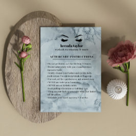 Anleitung für die Nachbehandlung mit Blue Marble E Visitenkarte