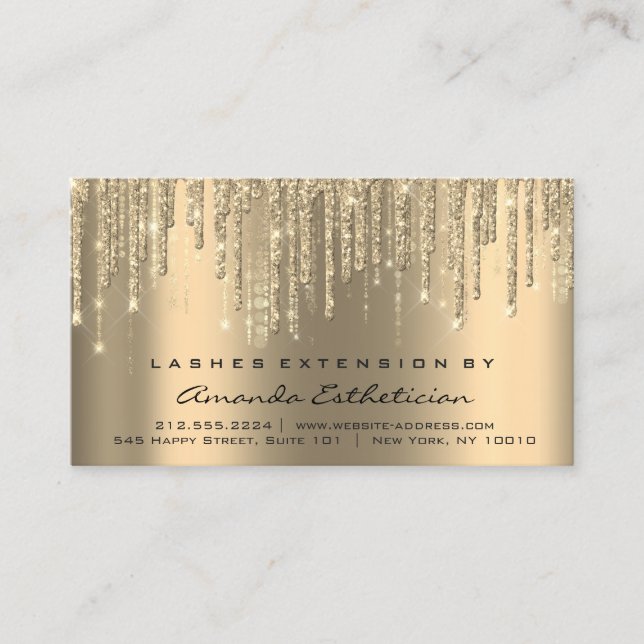 Anleitung für die Nachsorge Eyelash Extension-Trop Visitenkarte (Vorderseite)