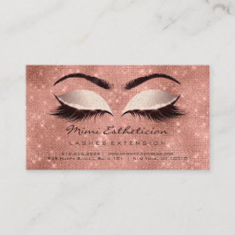 Anleitung für die Nachsorge Lashes Glitzer blush Visitenkarte