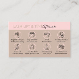 Anleitung für die Pink Aftercare-Technik zum Aufhe Visitenkarte