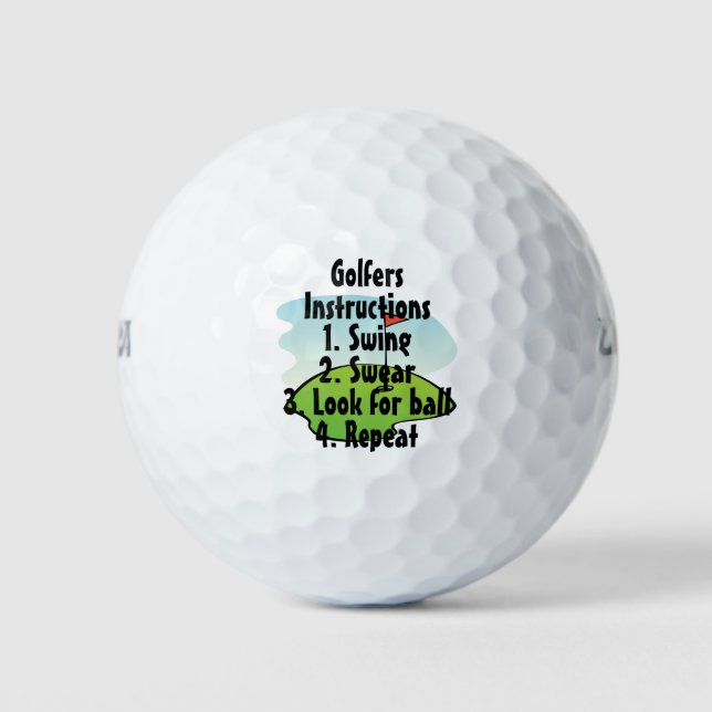 Anleitung für Golfer Golfball (Vorderseite)