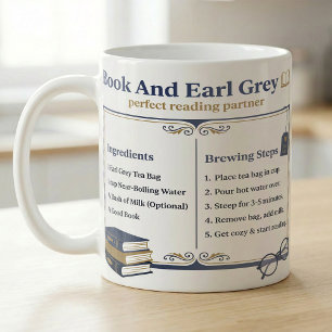 Anleitung für Teetrinker und Bücherliebhaber Kaffeetasse
