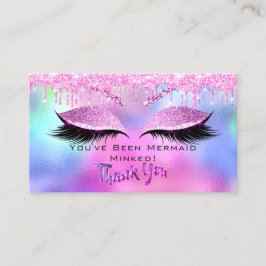 Anleitung nach der Behandlung Eyelash Pink DripsVi Visitenkarte