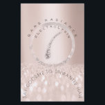 Anleitung nach der Behandlung Rose Glitzer Elektro Flyer<br><div class="desc">FlorenzK Luxus Schönheitssalon Sammlung</div>