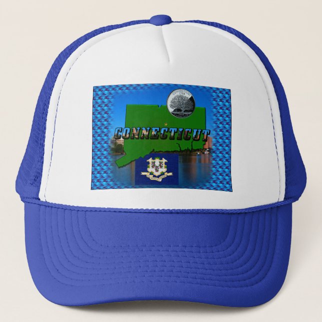 Anleitung, Text, Imitate Quarter, Flag Landschaft Truckerkappe (Vorderseite)