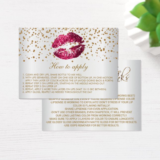 Anleitung zum Auftragen von Glitzer in Hot Pink (Schreibtisch)