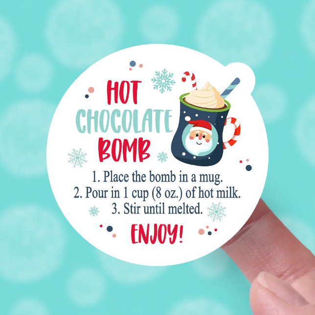 Anleitung zum Niedlichen Schokoladencup der heißen Aufkleber (mockup of hot chocolate bomb sticker)