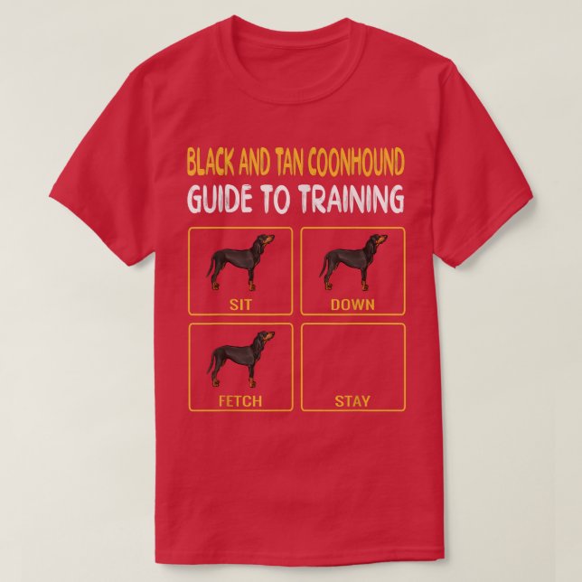 Anleitung zum Training des Hundes mit schwarzem un T-Shirt (Design vorne)