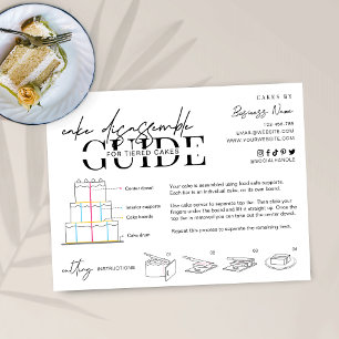 Anleitung zum Zerlegen einer mehrstöckigen Torte M Dankeskarte