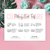 Anleitung zur Cupcake-Pflege Anleitung Rosa Ästhet