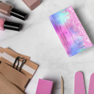 Anleitung zur Nachsorge Lash Rose Pink Tropfens Pa Visitenkarte